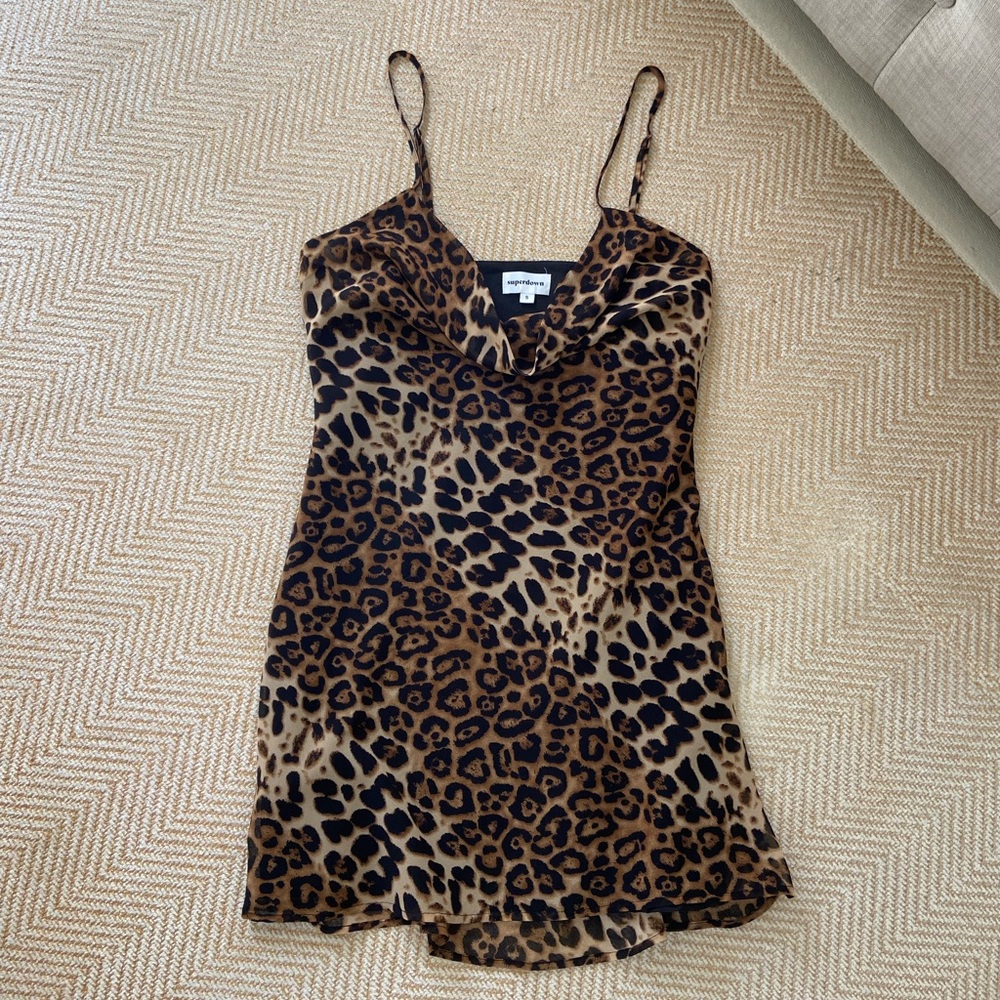 Superdown cheetah print mini dress
